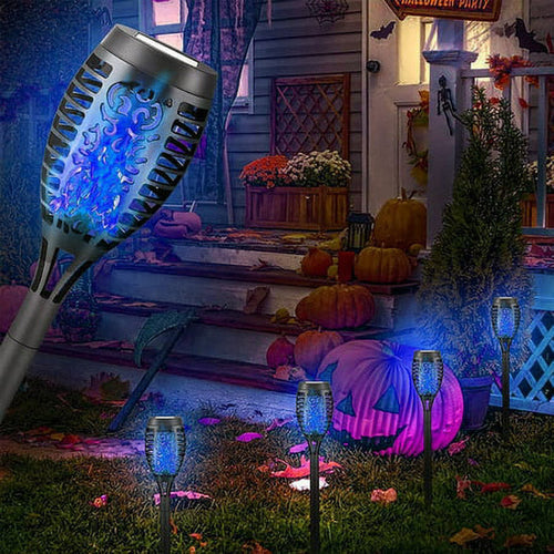4 Pack Solar Torch Lights – Outdoor 12 LED Flickering Flame Solar Lamps Bright Starz Store