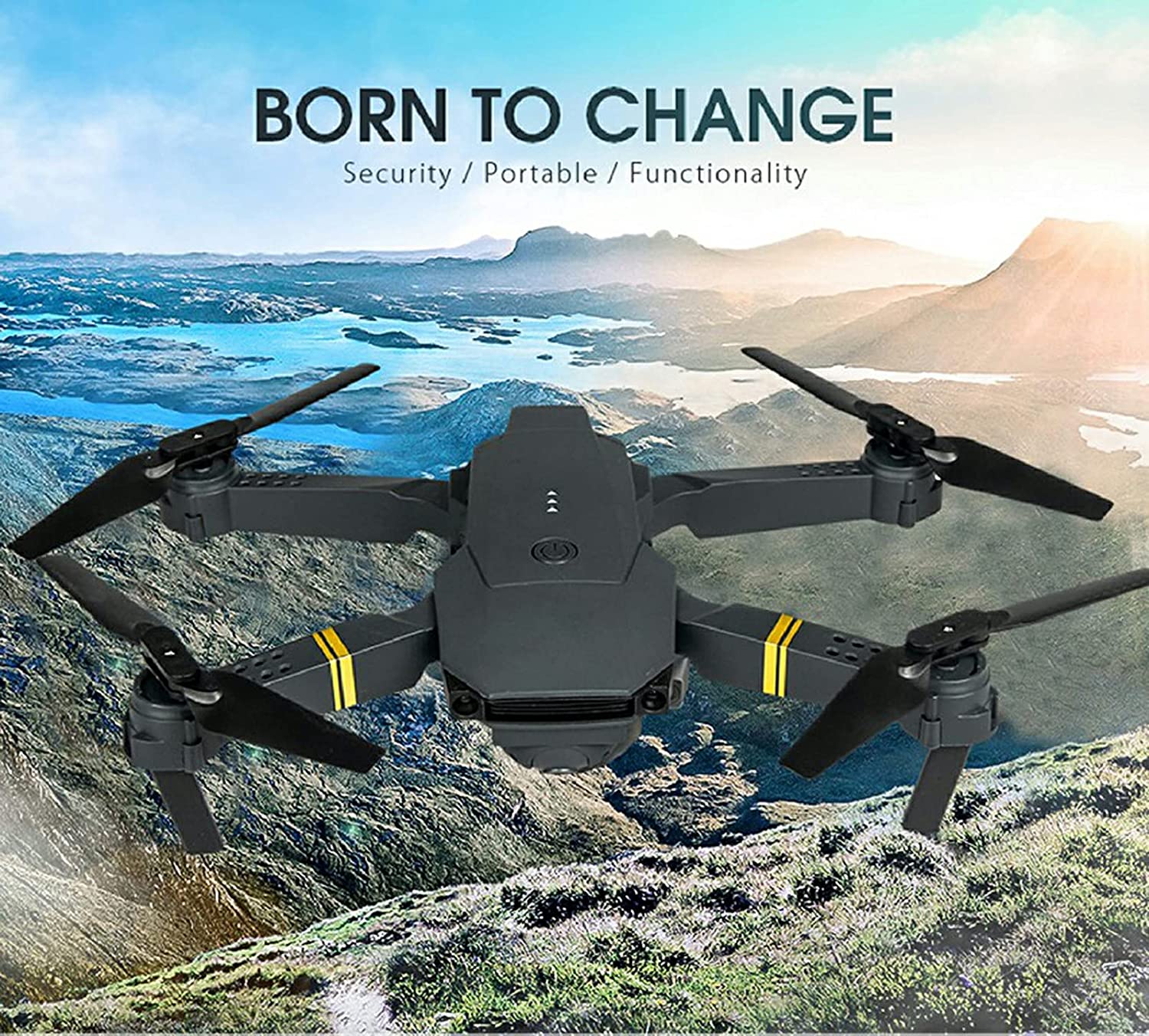 4K HD Dual Camera Foldable Quadcopter Drone – WiFi FPV Wide Angle RC DC-THE CEO