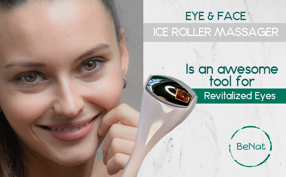 Eye & Face Ice Roller Massager – Cooling Skincare Tool DC-BeNat