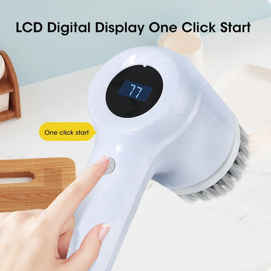 Rechargeable Electric Spin Scrubber – Cordless Cleaning Brush with Multiple Heads Shop1103941128 Store