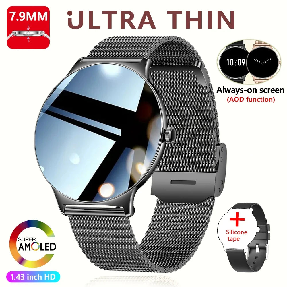 Glamora™ Women’s Ultra Thin Smartwatch – Elegant Fitness & Health Tracker Jooeniok Watch Store