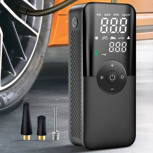 Rechargeable Tire Inflator – Digital Cordless Air Pump for Cars, Bikes & More Stone's Store