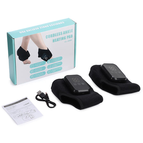 Foot Heat Massager – Hot Compress & Vibration Therapy with Ankle Protection Bright Starz Store