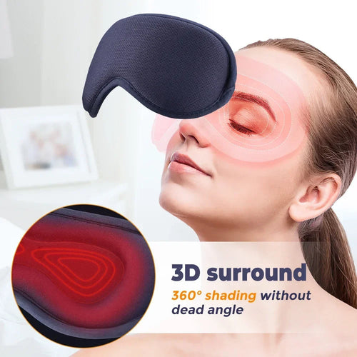 3D Electric Eye Mask – 6-Level Vibration & 3-Level Heated Steam Eye Massager Bright Starz Store