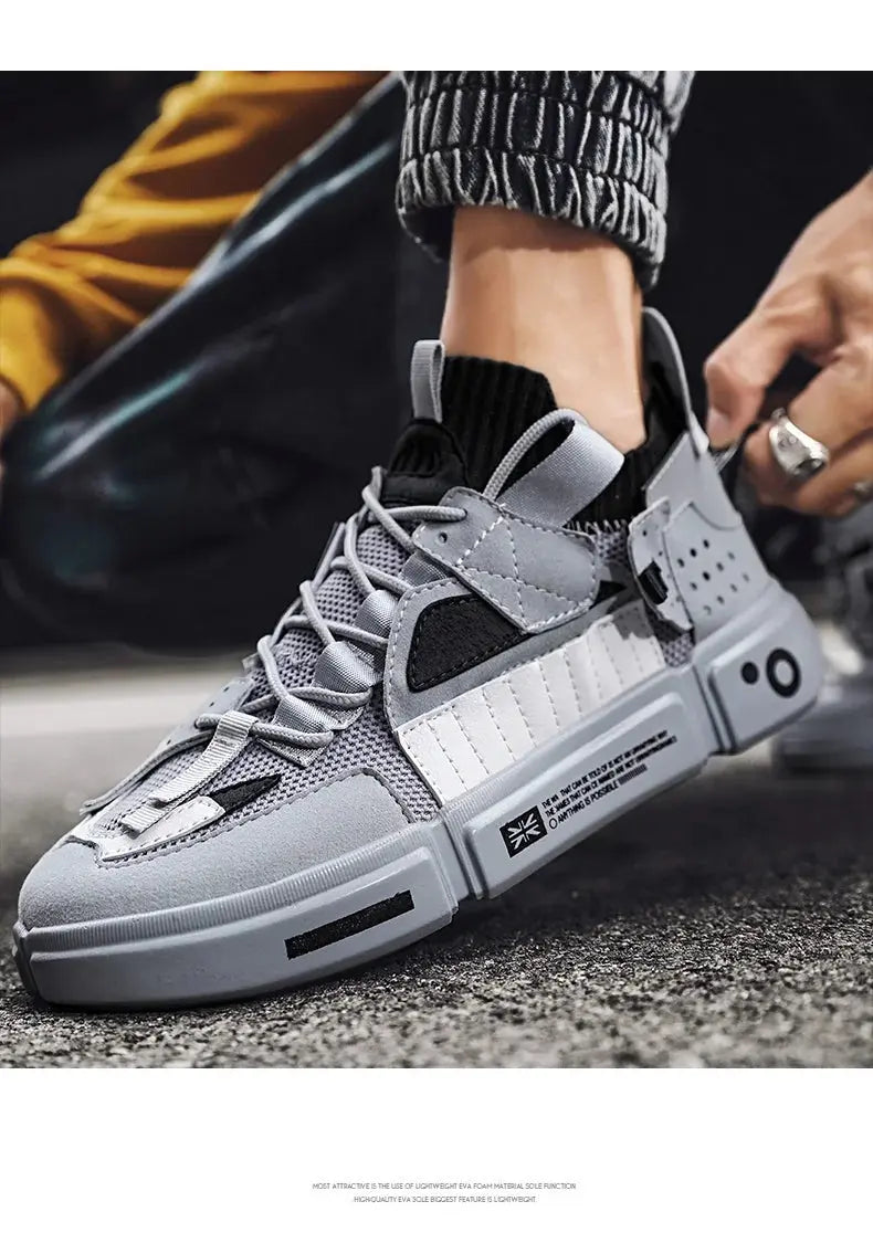 QZHSMY Men’s Summer Sneakers | Breathable Mixed Color Casual Shoes Big Size 46.