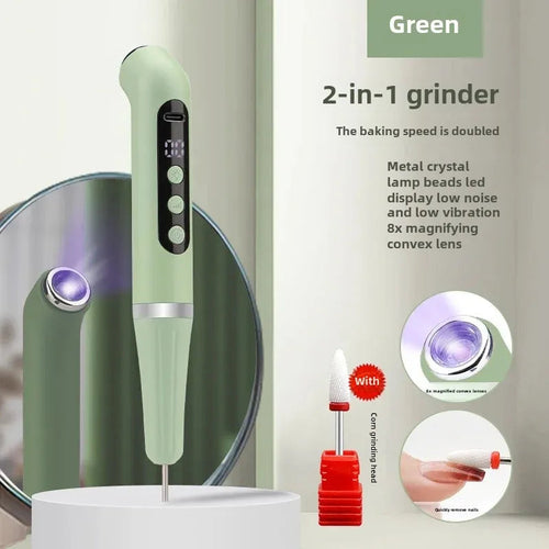 Two-in-One Portable Manicure Pedicure Kit – USB Rechargeable Nail Grooming Tool Bright Starz Store