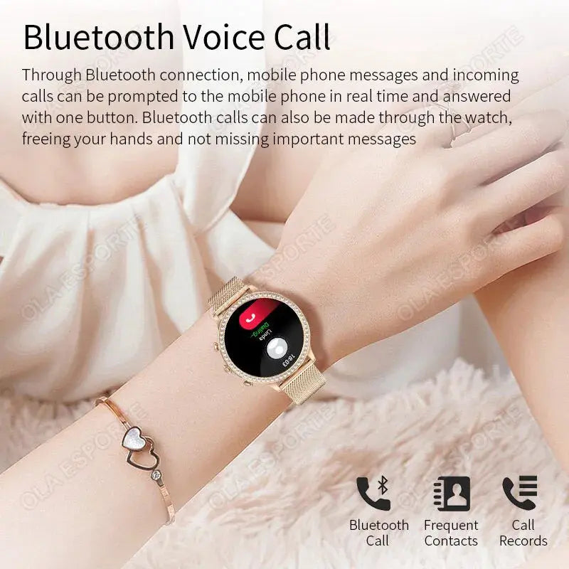 2025 Women’s Smartwatch | Bluetooth Call, PPG+ECG Health Tracker, Sport Mode Dropshipman