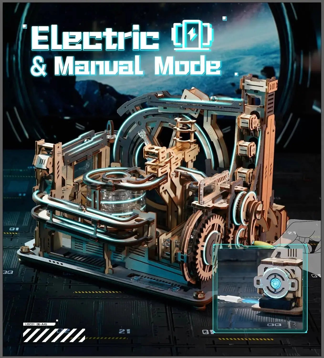 Robotime Rokr Electric Marble Run Puzzle.