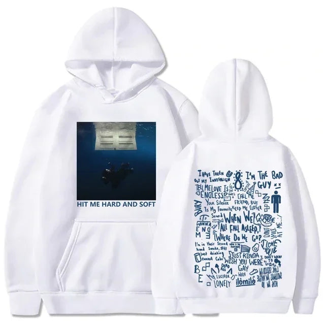 2024 Hit Me Hard and Soft Tour Hoodie Billie Pullover Men Hoodies Sudaderas Male  sweatshirt  hoodies plus  size luluhut An interesting Store