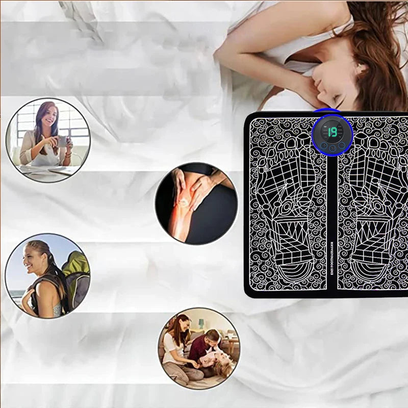 Electric Foot Massager Pad – Muscle Relaxation & Fitness Recovery Trainer for Home & Sport™ Stone's Store