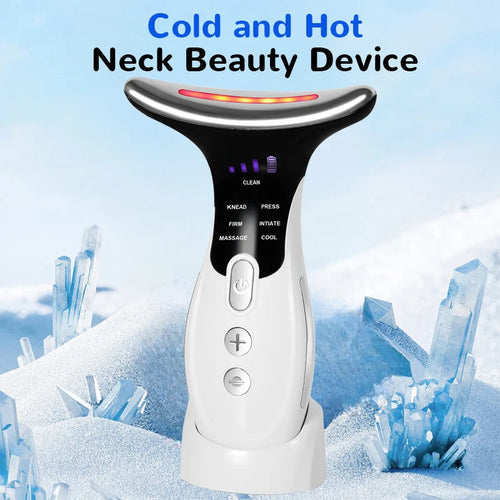 7 Colors LED Facial Massager – Anti-Wrinkle Neck & Face Beauty Device Bright Starz Store