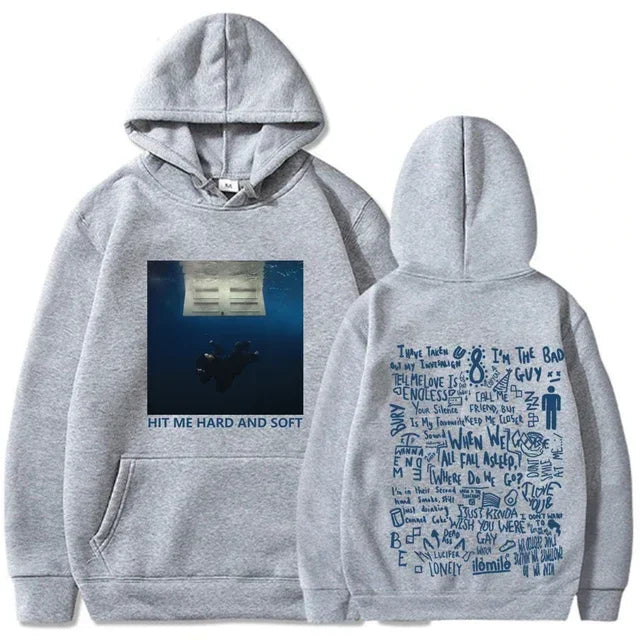 2024 Hit Me Hard and Soft Tour Hoodie Billie Pullover Men Hoodies Sudaderas Male  sweatshirt  hoodies plus  size luluhut An interesting Store