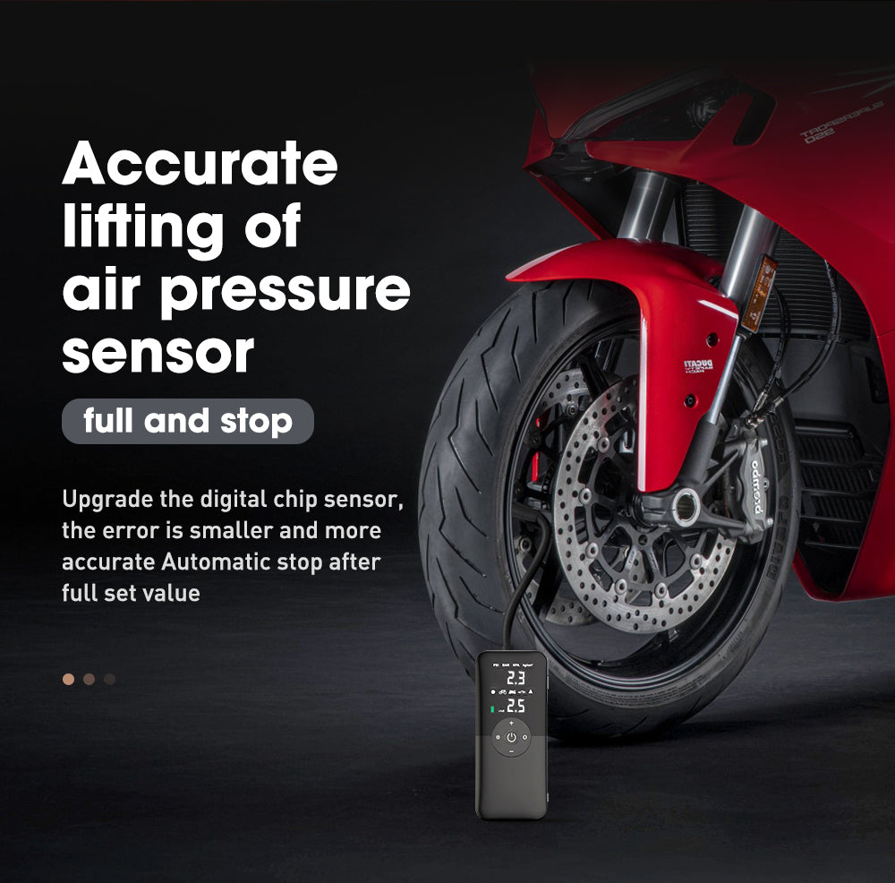 Rechargeable Tire Inflator – Digital Cordless Air Pump for Cars, Bikes & More Stone's Store