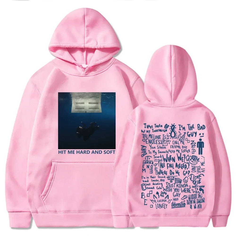 2024 Hit Me Hard and Soft Tour Hoodie Billie Pullover Men Hoodies Sudaderas Male  sweatshirt  hoodies plus  size luluhut An interesting Store