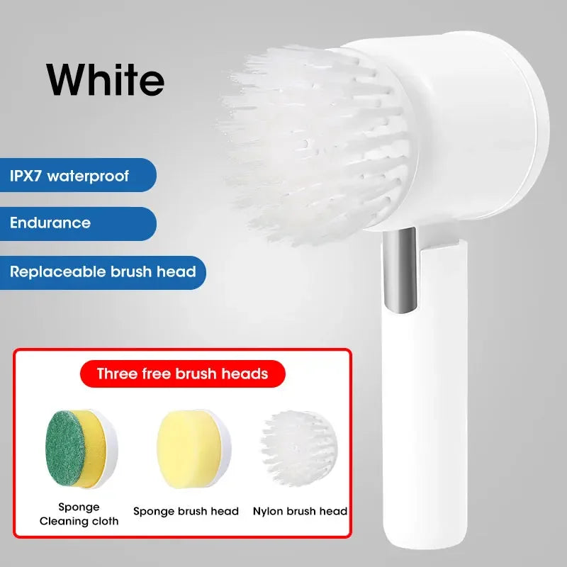 Rechargeable Electric Spin Scrubber – Cordless Cleaning Brush with Multiple Heads Shop1103941128 Store