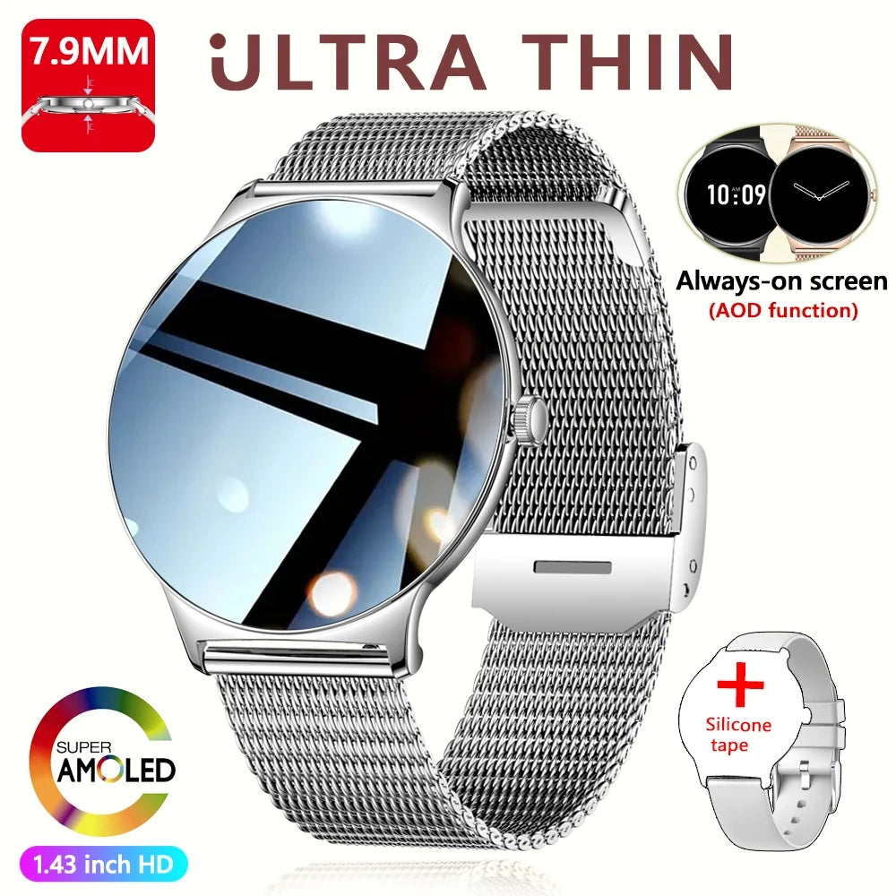 Glamora™ Women’s Ultra Thin Smartwatch – Elegant Fitness & Health Tracker Jooeniok Watch Store