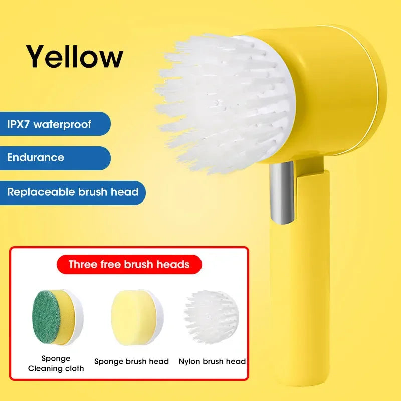 Rechargeable Electric Spin Scrubber – Cordless Cleaning Brush with Multiple Heads Shop1103941128 Store