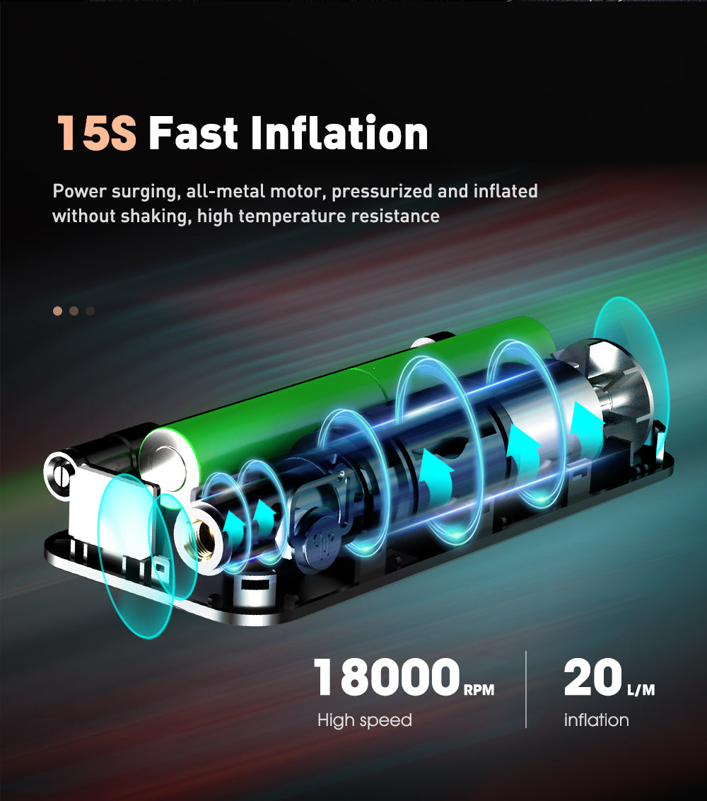 Rechargeable Tire Inflator – Digital Cordless Air Pump for Cars, Bikes & More Stone's Store