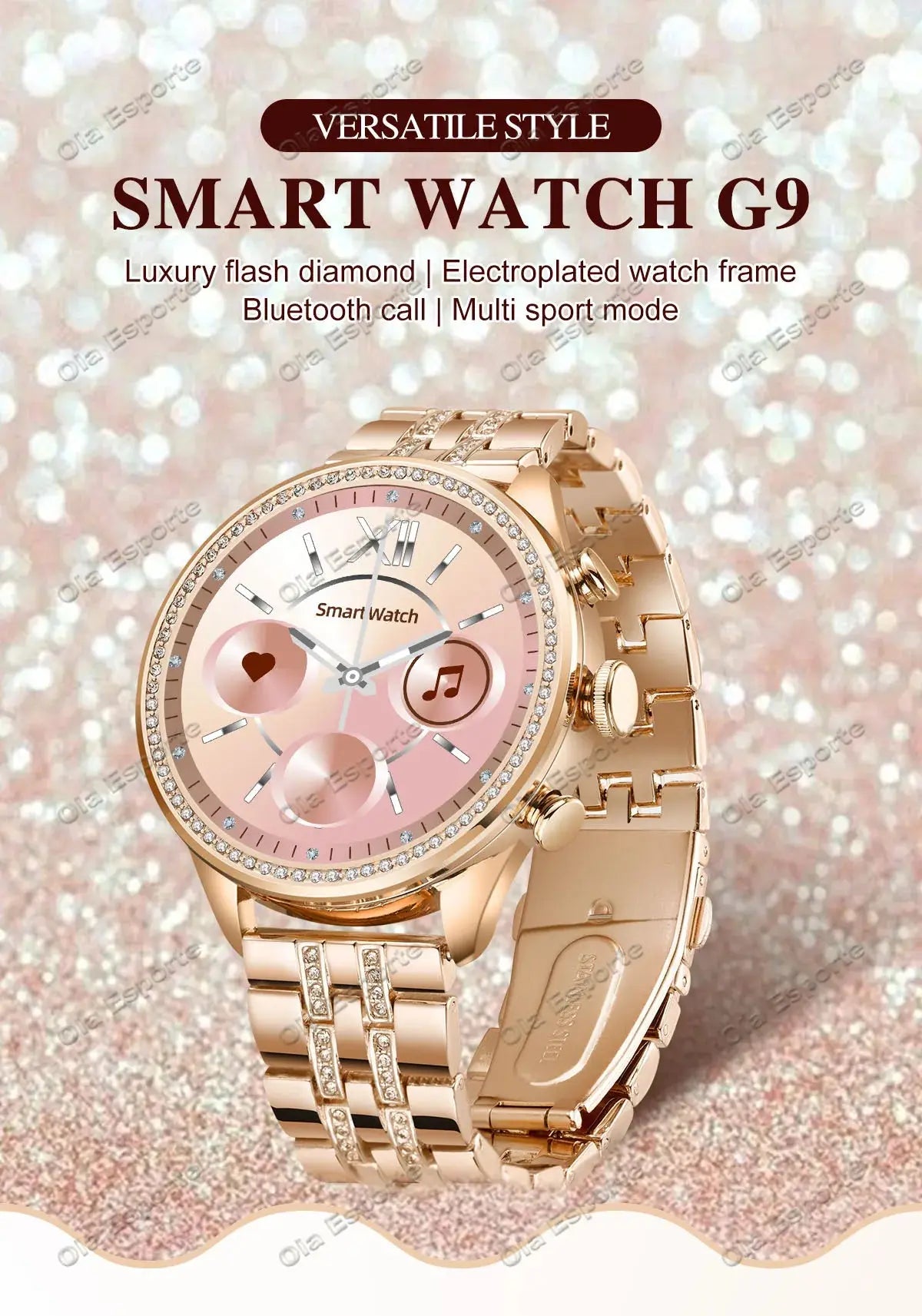 2025 Women’s Smartwatch | Bluetooth Call, PPG+ECG Health Tracker, Sport Mode Dropshipman