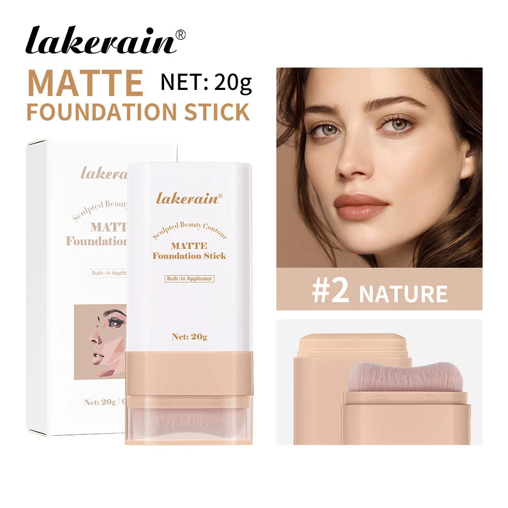 Glow & Go Foundation Stick – Lightweight, Blendable & Long-Lasting Coverage Lakerain Makeup Store