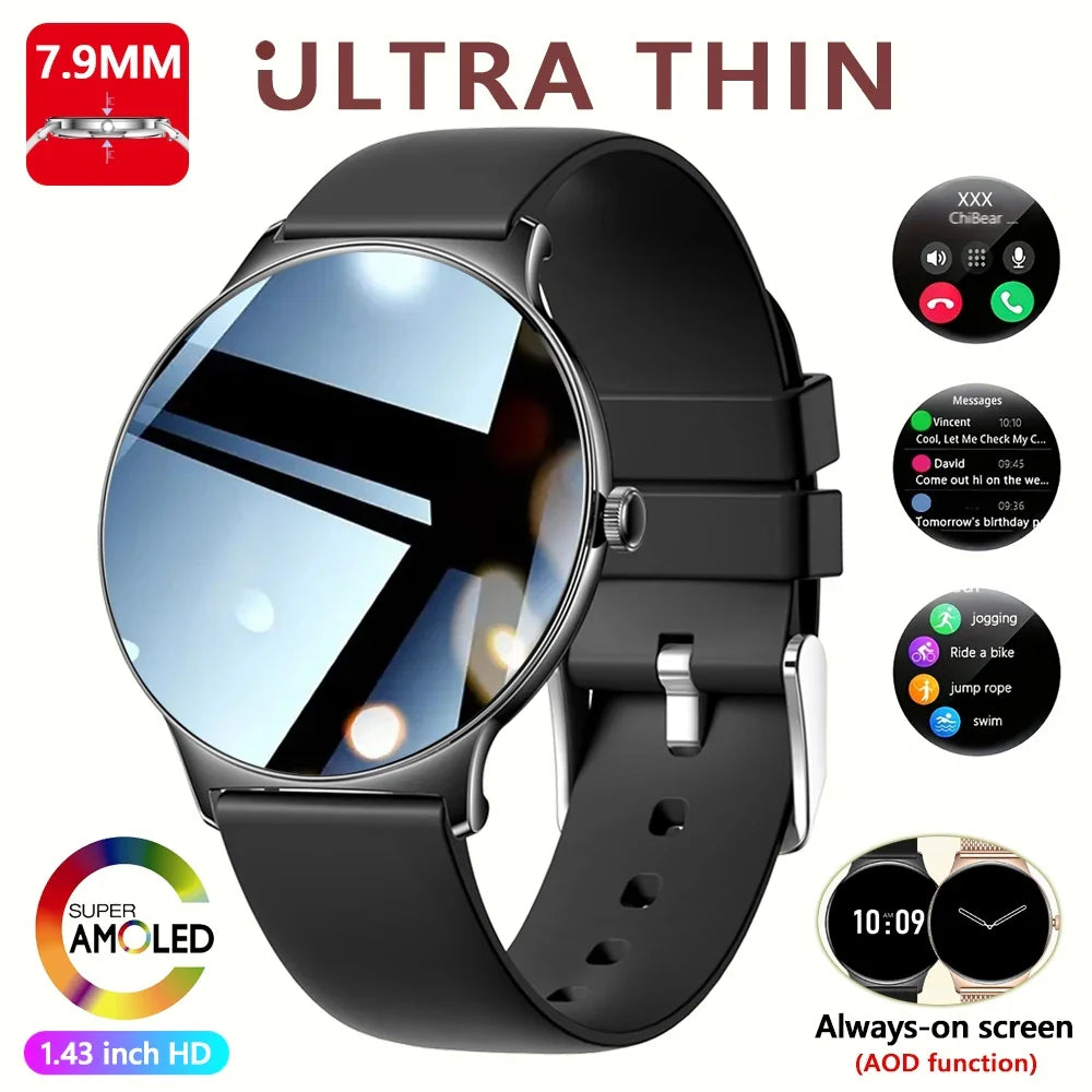 Glamora™ Women’s Ultra Thin Smartwatch – Elegant Fitness & Health Tracker Jooeniok Watch Store