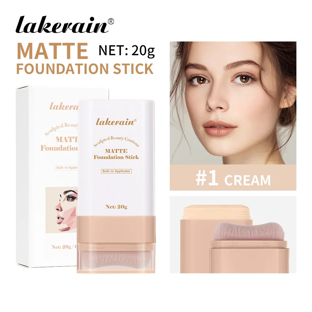Glow & Go Foundation Stick – Lightweight, Blendable & Long-Lasting Coverage Lakerain Makeup Store