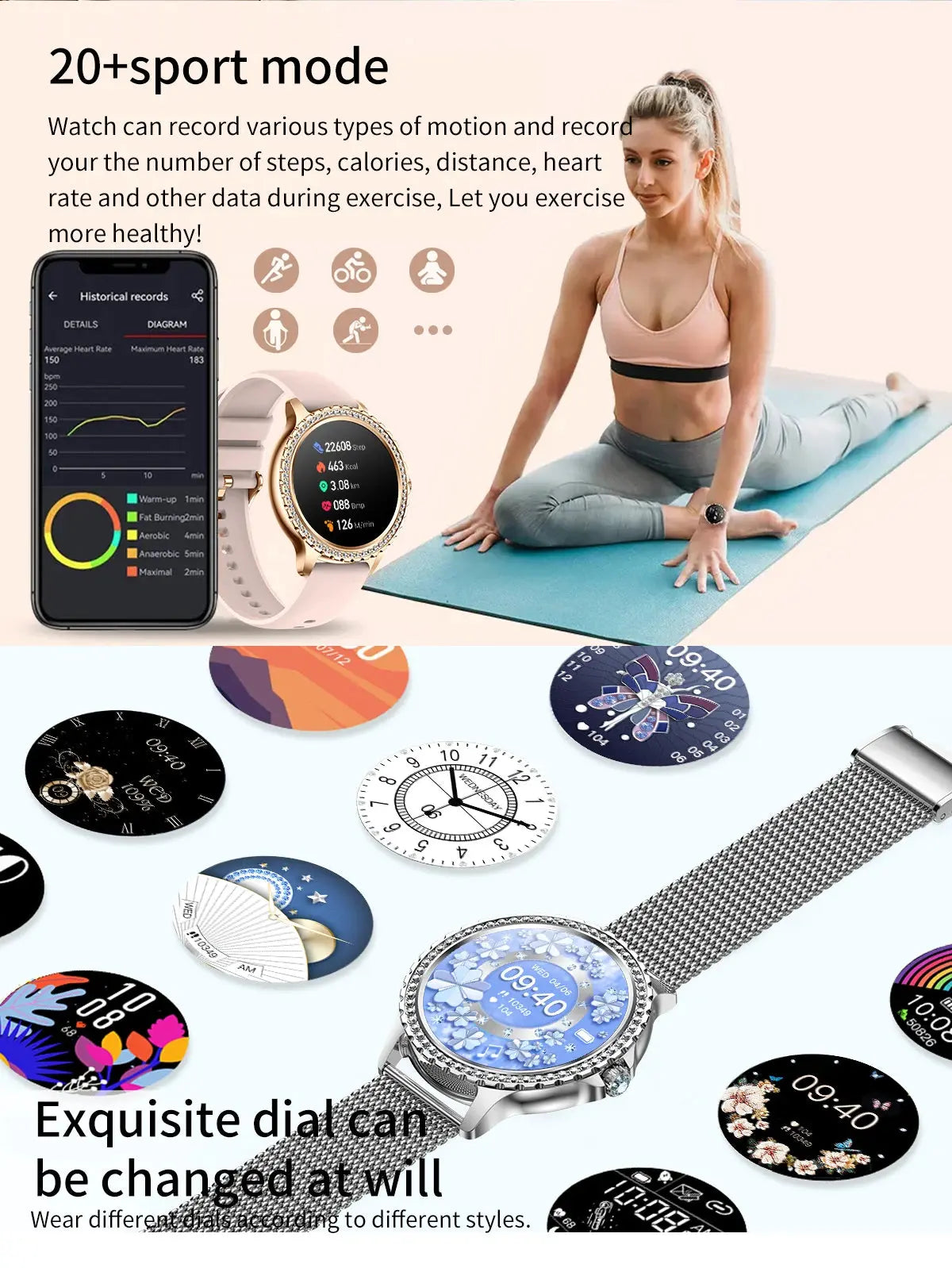 2025 Women’s Gold Luxury Smartwatch | 1.32" HD Screen, Voice Call & Heart Rate Monitor Dropshipman