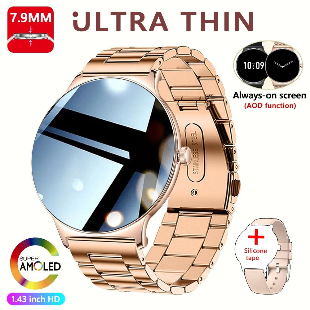 Glamora™ Women’s Ultra Thin Smartwatch – Elegant Fitness & Health Tracker Jooeniok Watch Store