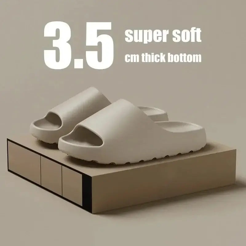 Coconut Slippers Cloud Thick-soled Sandals Summer Fashion Soft Bottom Beach Men Slippers Women's Sandals  EVA Slides Soervimy Shoe Store