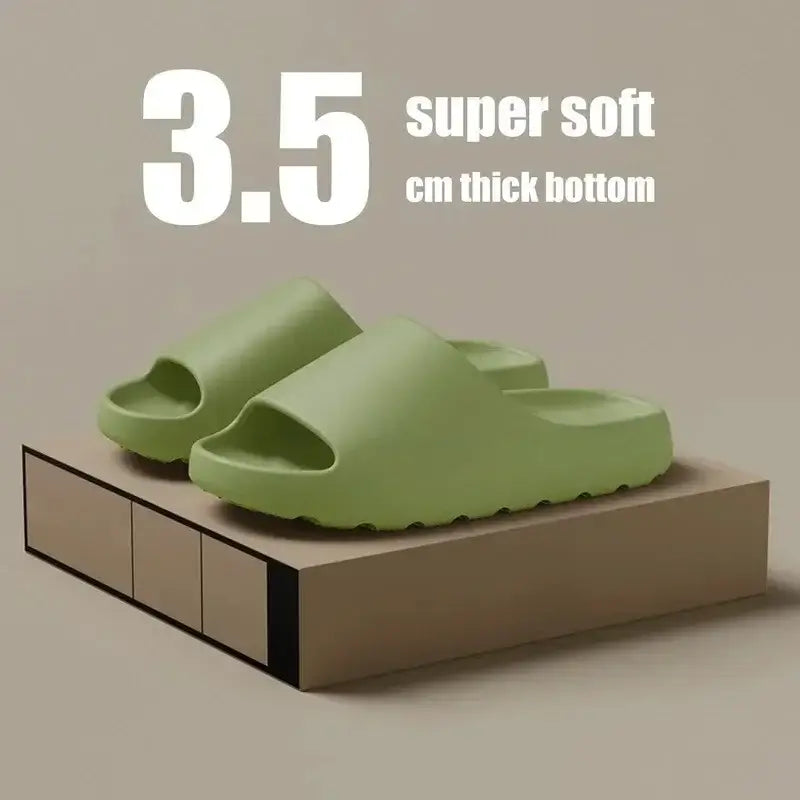 Coconut Slippers Cloud Thick-soled Sandals Summer Fashion Soft Bottom Beach Men Slippers Women's Sandals  EVA Slides Soervimy Shoe Store