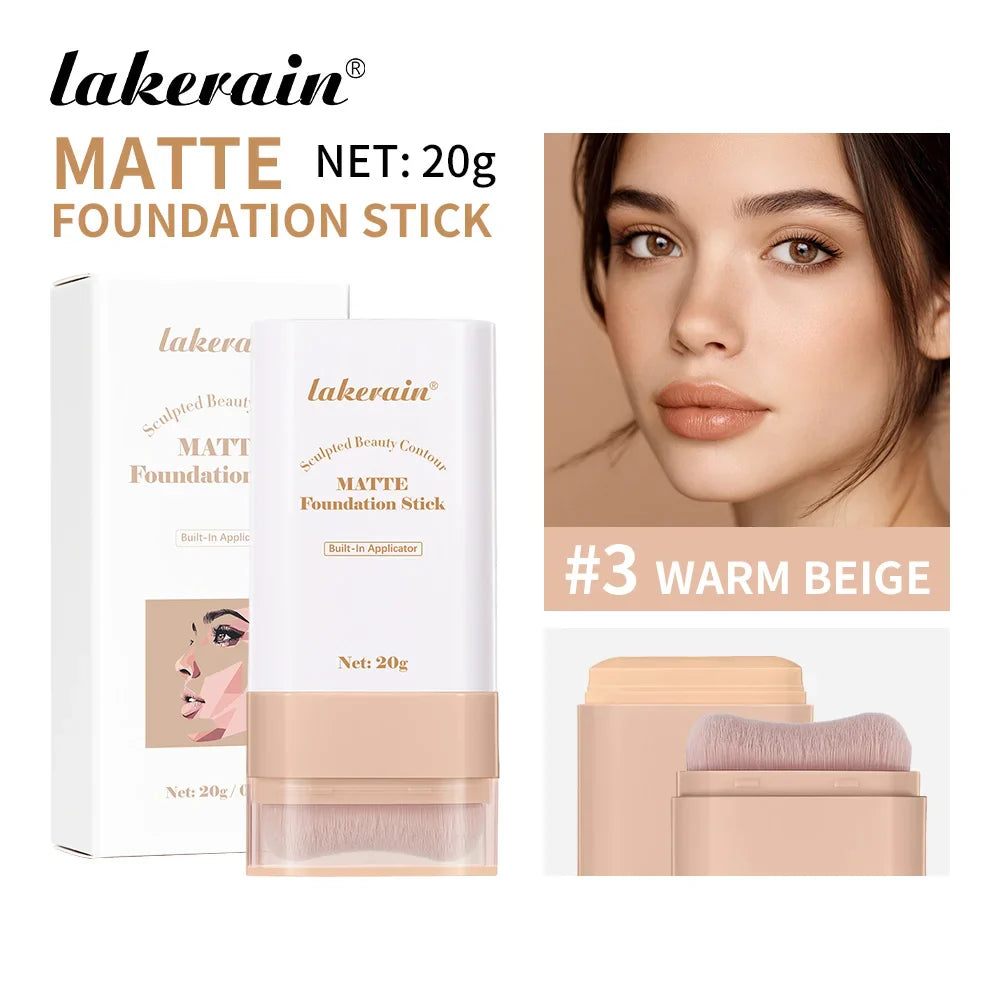 Glow & Go Foundation Stick – Lightweight, Blendable & Long-Lasting Coverage Lakerain Makeup Store