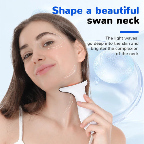 7 Colors LED Facial Massager – Anti-Wrinkle Neck & Face Beauty Device Bright Starz Store