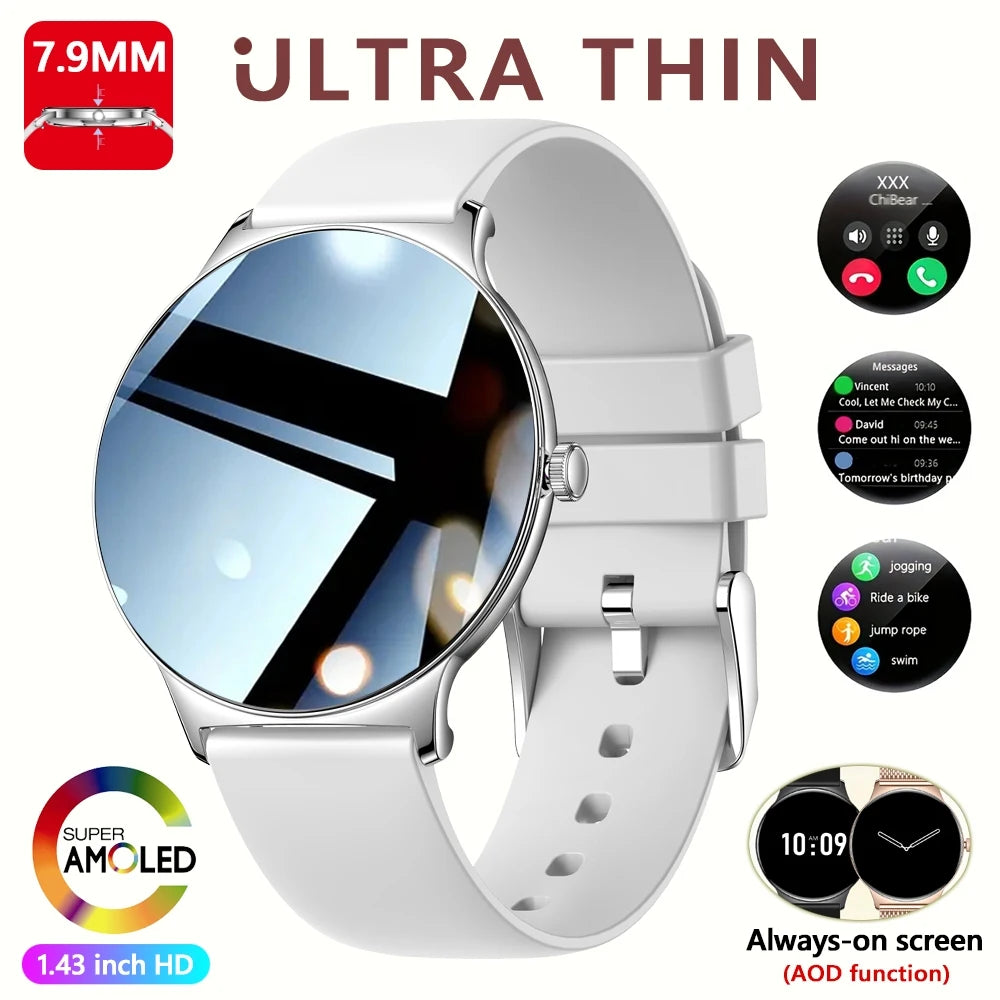 Glamora™ Women’s Ultra Thin Smartwatch – Elegant Fitness & Health Tracker Jooeniok Watch Store