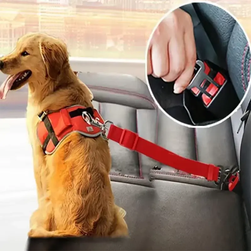 Dog Car Seat Belt | Adjustable Pet Safety Harness for Travel - Bright Starz Store