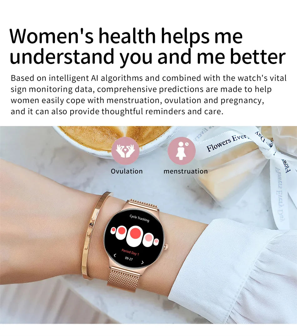 Glamora™ Women’s Ultra Thin Smartwatch – Elegant Fitness & Health Tracker Jooeniok Watch Store