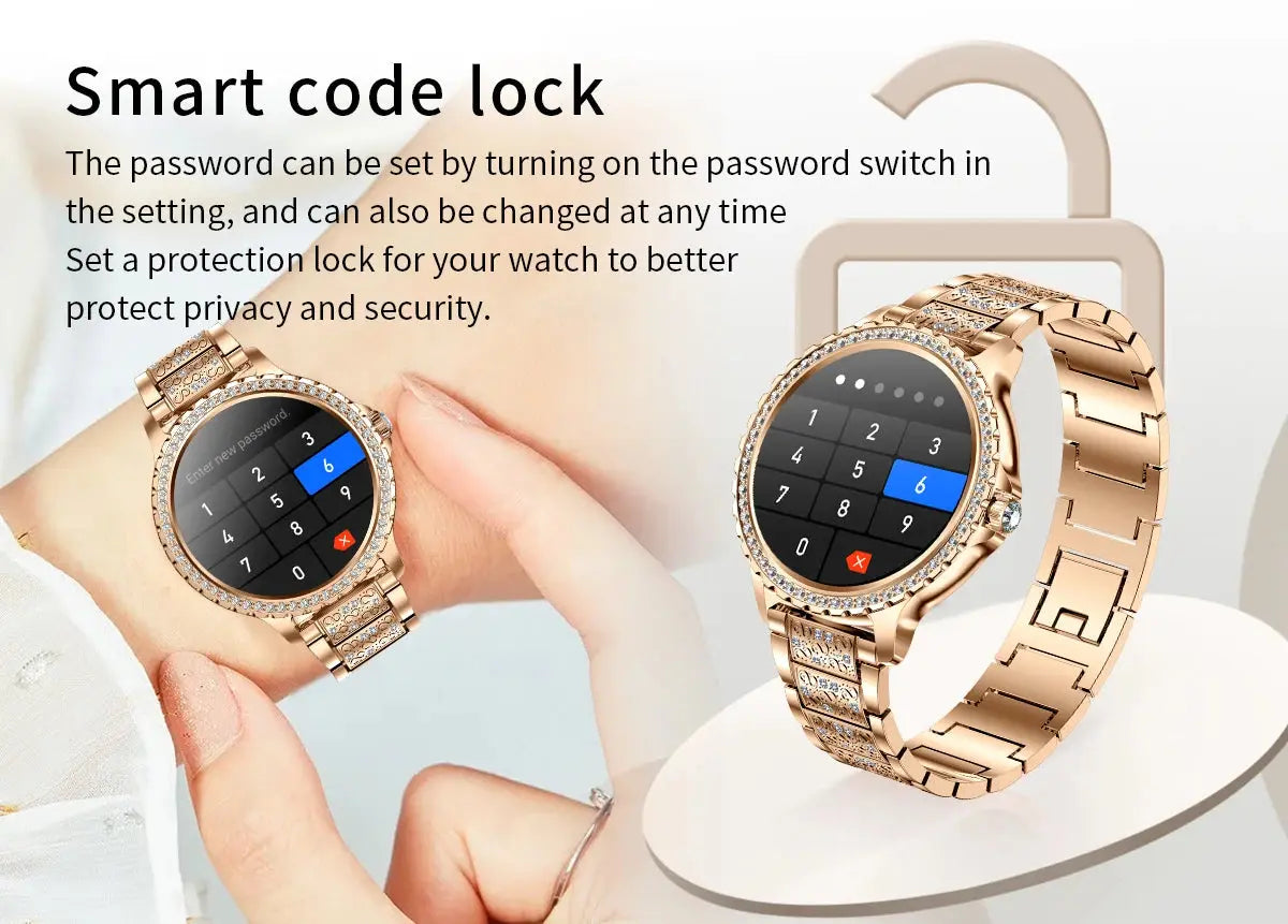 2025 Women’s Gold Luxury Smartwatch | 1.32" HD Screen, Voice Call & Heart Rate Monitor Dropshipman