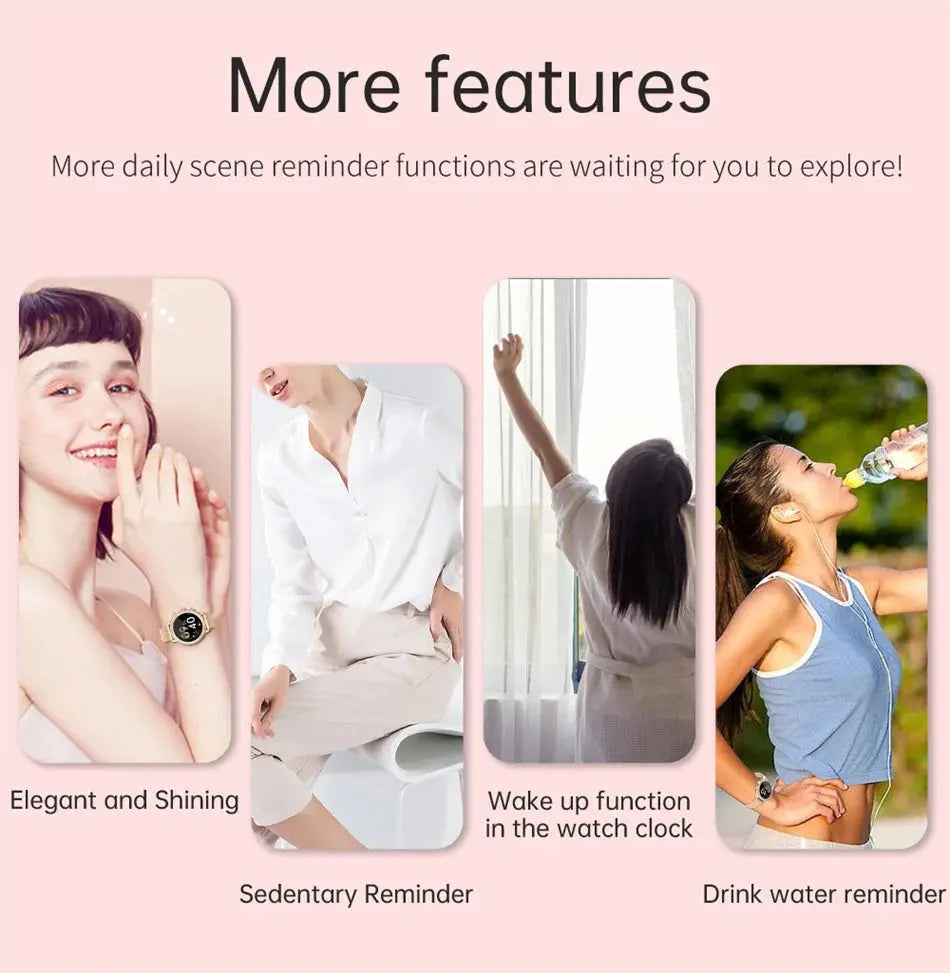 2025 Women’s Smartwatch | Bluetooth Call, PPG+ECG Health Tracker, Sport Mode Dropshipman
