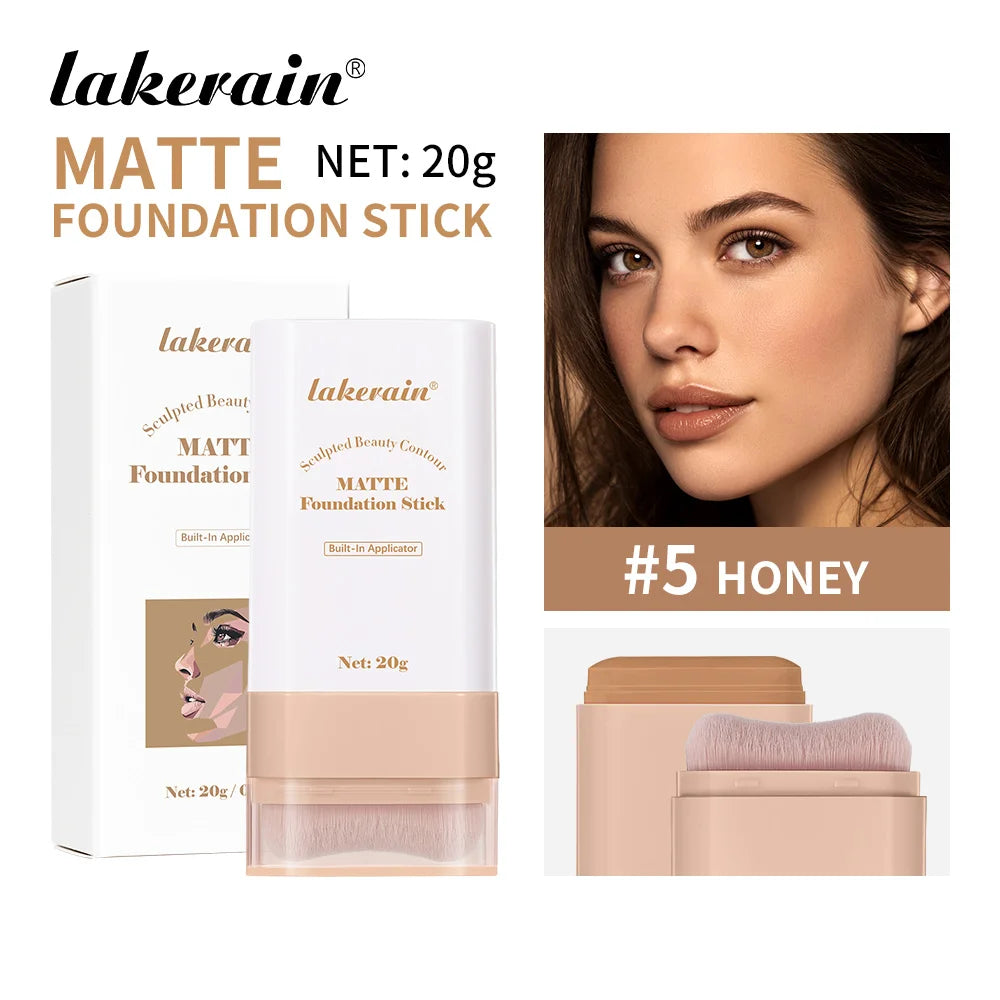 Glow & Go Foundation Stick – Lightweight, Blendable & Long-Lasting Coverage Lakerain Makeup Store