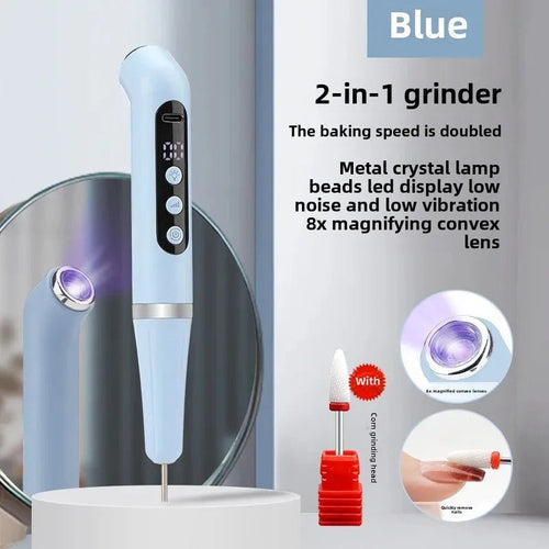 Two-in-One Portable Manicure Pedicure Kit – USB Rechargeable Nail Grooming Tool Bright Starz Store