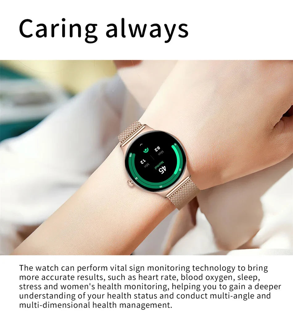 Glamora™ Women’s Ultra Thin Smartwatch – Elegant Fitness & Health Tracker Jooeniok Watch Store