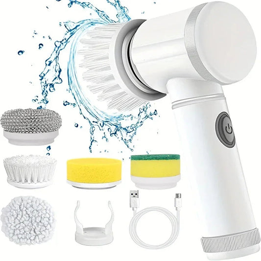 Rechargeable Electric Spin Scrubber – Cordless Cleaning Brush with Multiple Heads Shop1103941128 Store