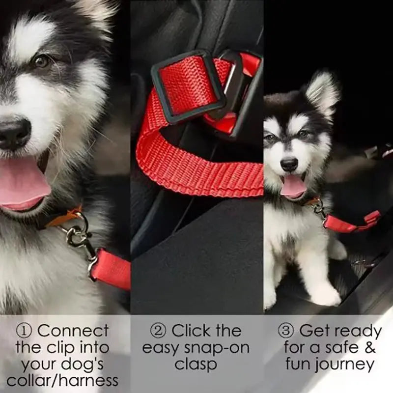 Dog Car Seat Belt | Adjustable Pet Safety Harness for Travel - Bright Starz Store