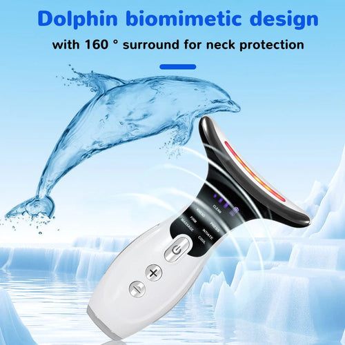 7 Colors LED Facial Massager – Anti-Wrinkle Neck & Face Beauty Device Bright Starz Store