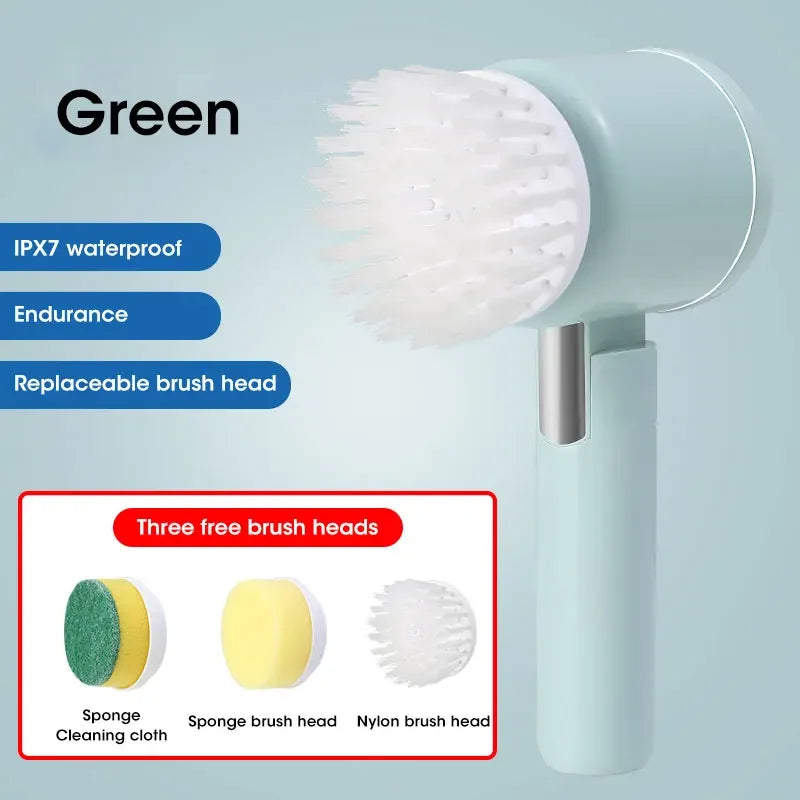 Rechargeable Electric Spin Scrubber – Cordless Cleaning Brush with Multiple Heads Shop1103941128 Store