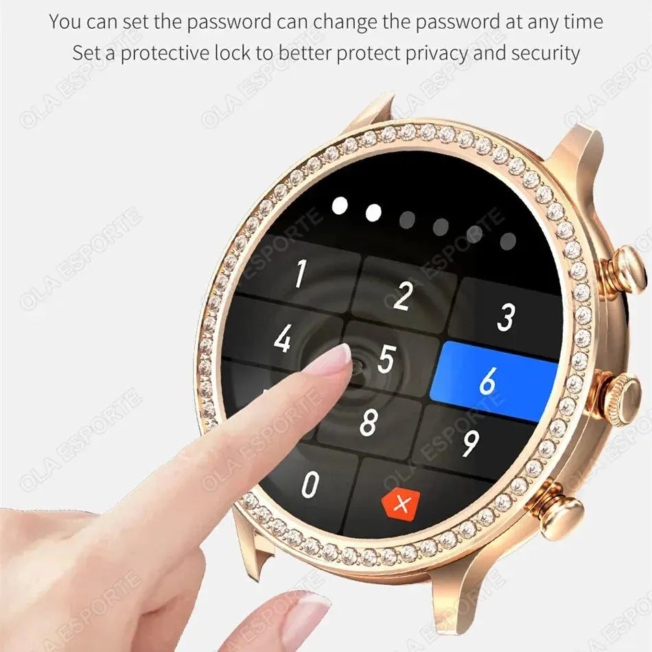 2025 Women’s Smartwatch | Bluetooth Call, PPG+ECG Health Tracker, Sport Mode Dropshipman