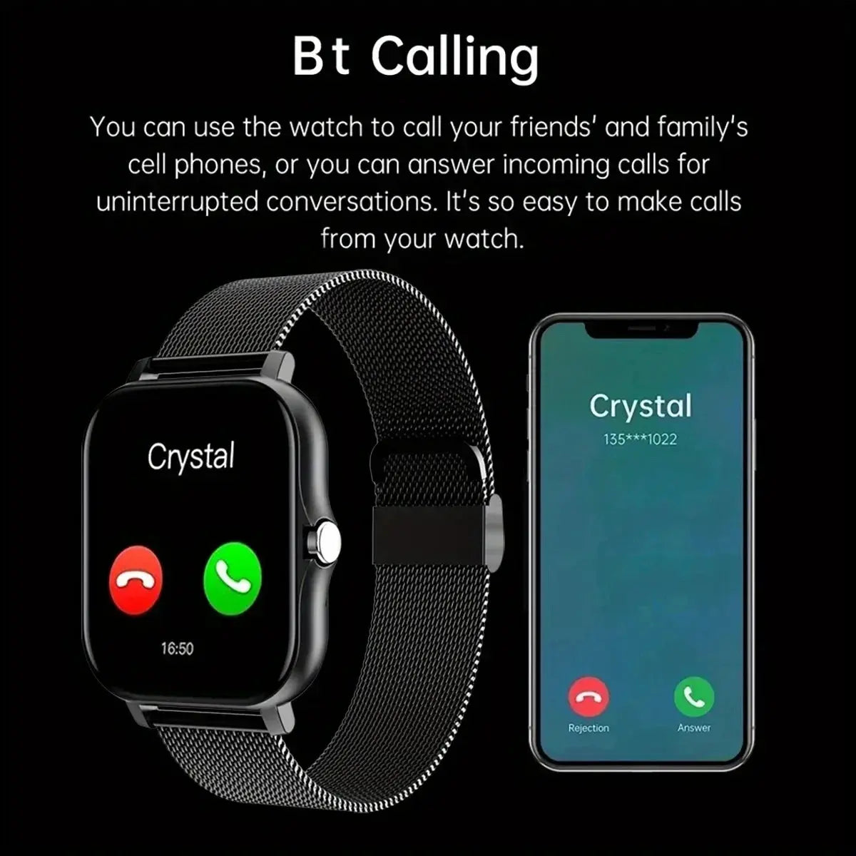 2025 Bluetooth Call Smartwatch | Fitness Tracker, Waterproof Sport Watch for Men & Women Dropshipman