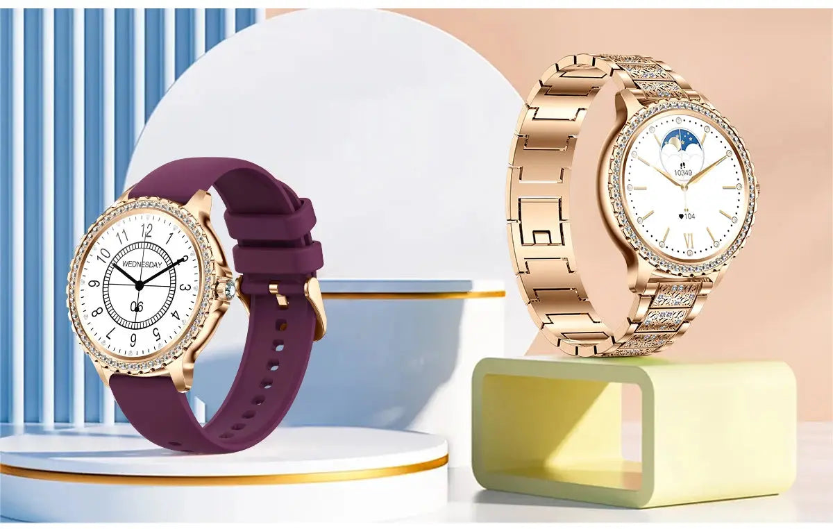2025 Women’s Gold Luxury Smartwatch | 1.32" HD Screen, Voice Call & Heart Rate Monitor Dropshipman