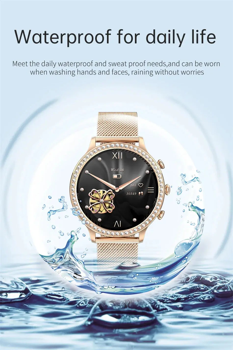 2025 Women’s Smartwatch | Bluetooth Call, PPG+ECG Health Tracker, Sport Mode Dropshipman