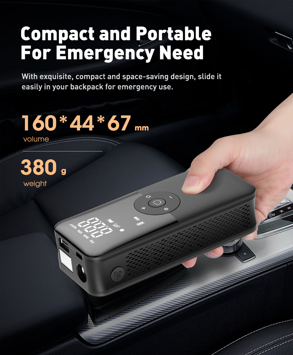 Rechargeable Tire Inflator – Digital Cordless Air Pump for Cars, Bikes & More Stone's Store