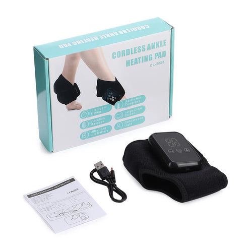 Foot Heat Massager – Hot Compress & Vibration Therapy with Ankle Protection Bright Starz Store